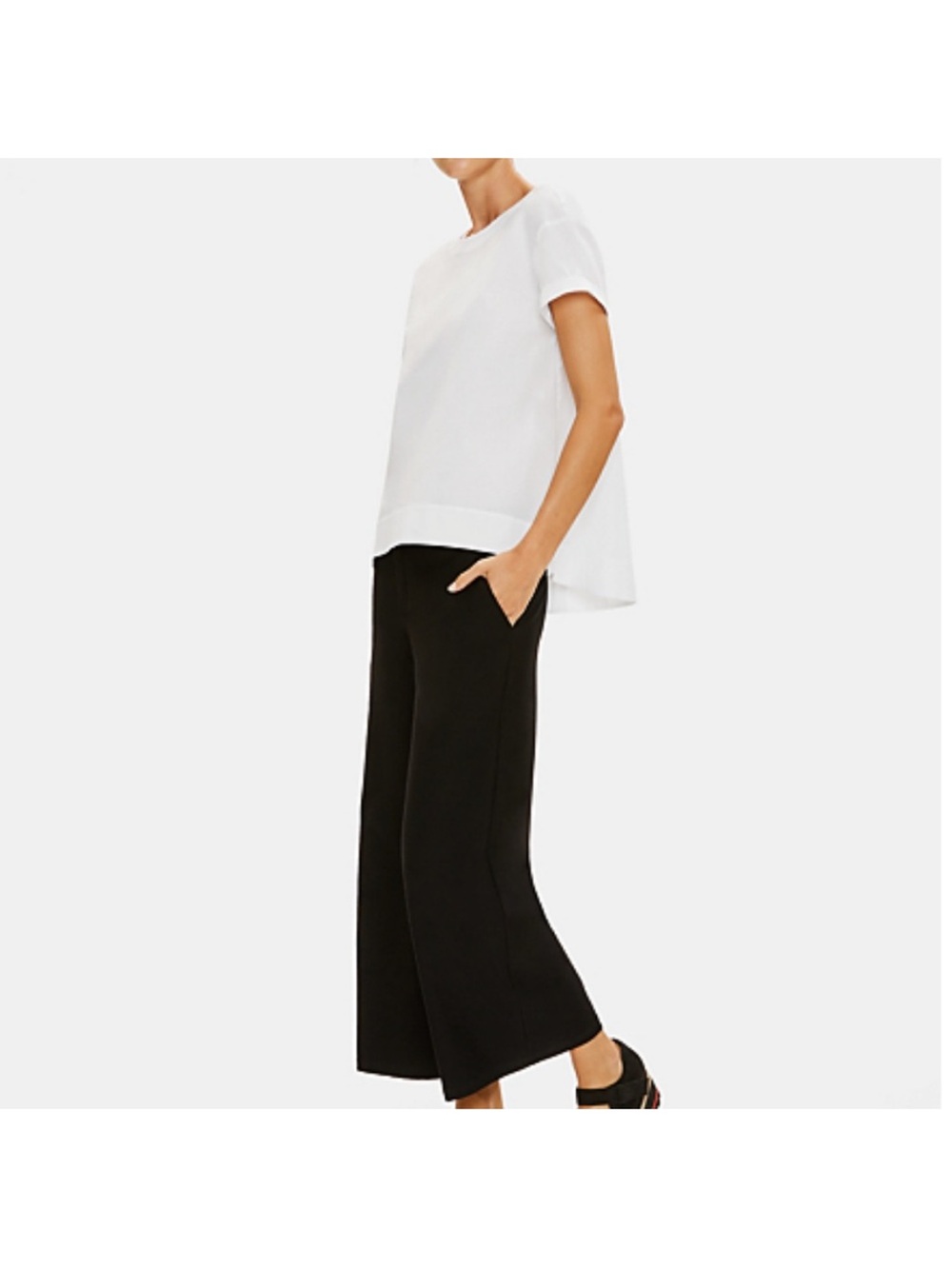 Eileen Fisher Organic Cotton Short-Sleeve Top